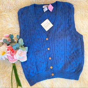 🎉Host Pick🎉❣️Vintage Norm Thompson Blue Cardigan❣️